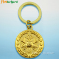 Metal Key Ring With Gold Plated
